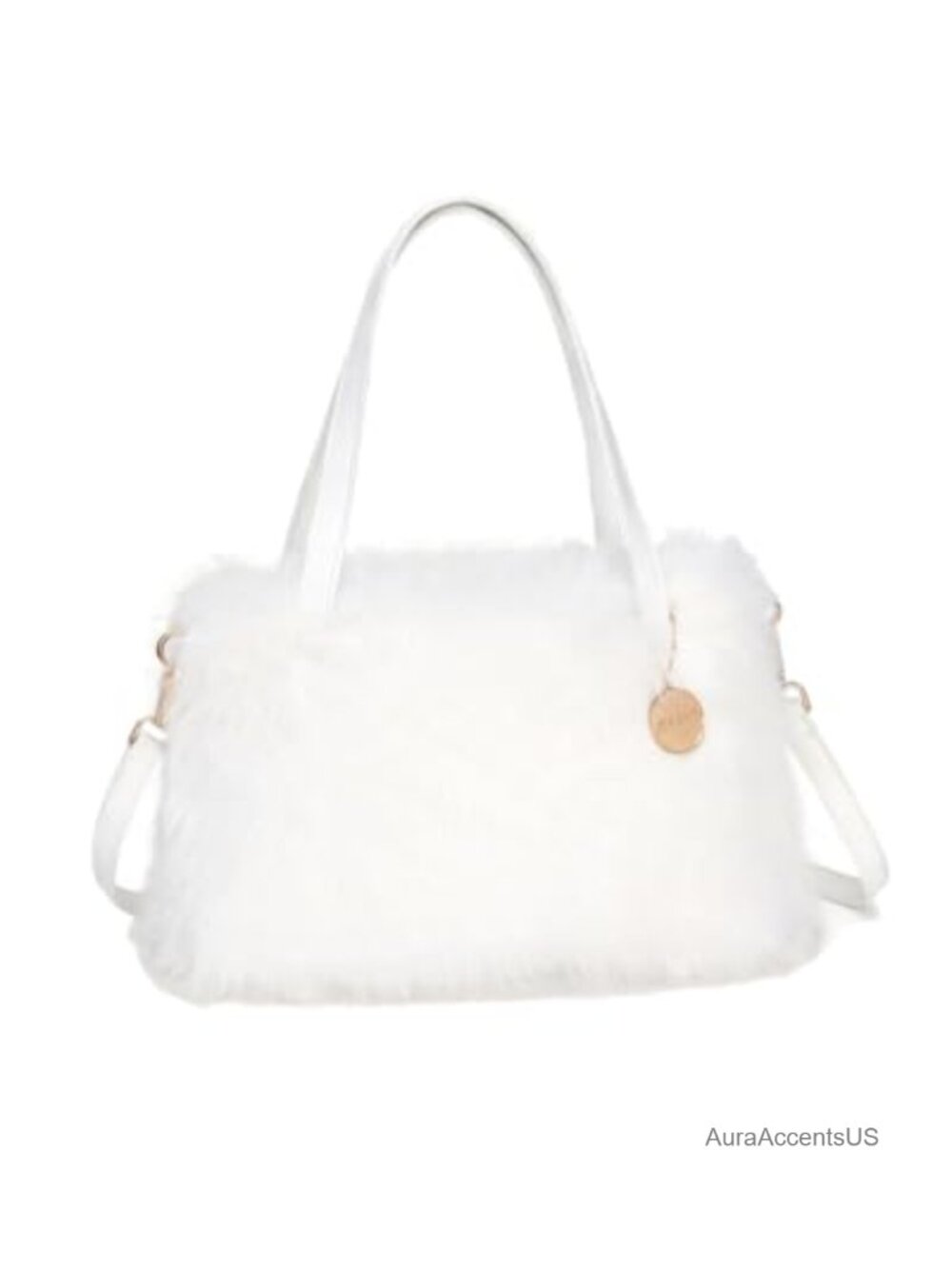 Faux Fur Purse Crossbody Shoulder Bag Furry Handbag for Women
